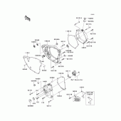 Схема узла: Engine cover(s) для Kawasaki KX250/ KX252 KX250F