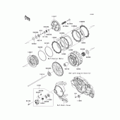 Схема узла: Сцепление для Kawasaki VN1700 VN1700 Voyager ABS