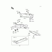 Схема узла: Крышка боковая/защита цепи (Zx600-e4) для Kawasaki ZX600 Ninja ZX-6