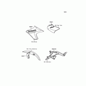 Схема узла: Decals(Green) для Kawasaki ER650 ER-6N ABS