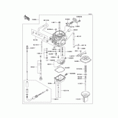 Схема узла: Карбюратор для Kawasaki KL250 KL250 Super Sherpa