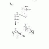 Схема узла: Катушка зажигания для Kawasaki KL250 KLR250