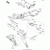 Схема вузла: Taillight(s) для Kawasaki ZX636 Ninja ZX-6R ABS