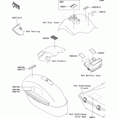 Схема вузла: Інформаційні наклейки для Kawasaki VN1700 VN1700 Voyager ABS