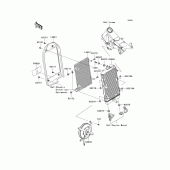 Схема вузла: Радіатор для Kawasaki VN2000 Vulcan 2000