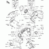 Схема вузла: Cowling(1/2)(bbf/bcf) для Kawasaki VN1700 VN1700 Voyager ABS