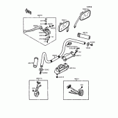 Схема вузла: Кермо для Kawasaki EN400 Vulcan 400