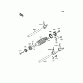 Схема вузла: Gear Change Drum/Shift Fork(s) для Kawasaki ER650 ER-6N