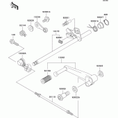 Схема узла: Переключатель передач для Kawasaki ZX600 ZZ-R600