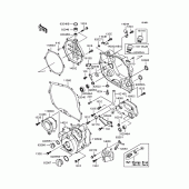 Схема узла: Крышка двигателя для Kawasaki KLX250 KLX250ES