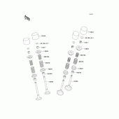 Схема узла: Клапан(ы) для Kawasaki ZX750 Ninja ZX-7R