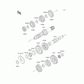 Схема узла: Трансмиссия для Kawasaki KX250/ KX252 KX250