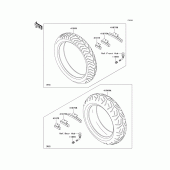 Схема вузла: Шини для Kawasaki VN1600 Vulcan 1600 Nomad