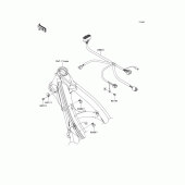 Схема вузла: Електроустаткування для Kawasaki KX250/ KX252 KX250F