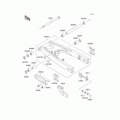 Схема узла: Задний рычаг (Маятник) для Kawasaki KLE500