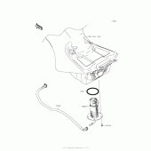 Схема узла: Топливный насос для Kawasaki ZX1400 Ninja ZX-14R