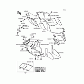 Схема вузла: Нижній обтічник для Kawasaki ZX400 ZZR400