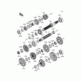 Схема вузла: Трансмісія для Kawasaki ZX1000 Ninja ZX-10R