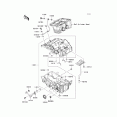Схема узла: Картер двигателя для Kawasaki EX250 Ninja 250