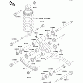 Схема узла: Подвеска для Kawasaki ZX600 ZZ-R600