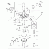 Схема вузла: Карбюратор для Kawasaki KLX140 KLX140