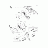 Схема вузла: Поворотники для Kawasaki ZX636 Ninja ZX-6R ABS
