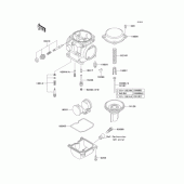 Схема узла: Комплектующие карбюратора для Kawasaki EJ650 W650