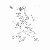 Схема вузла: Лапка гальма для Kawasaki VN400 Vulcan Classic