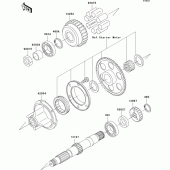 Схема вузла: Secondary shaft для Kawasaki ZR750 ZR-7S