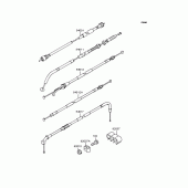 Схема вузла: Троси для Kawasaki KLE400