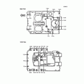 Схема вузла: Болти картера двигуна для Kawasaki EN400 Vulcan 400