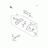 Схема вузла: Задній ліхтар (Стоп-сигнал) для Kawasaki ZR1100 Zephyr 1100