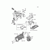 Схема вузла: Радіатор для Kawasaki ER650 ER-6N