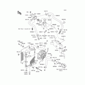 Схема узла: Радиатор (1/2) для Kawasaki VN1500 Vulcan 1500 Classic FI