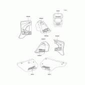Схема вузла: Decals(red)(kmx125-b10) для Kawasaki KMX125