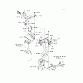 Схема вузла: Battery case для Kawasaki VN2000 Vulcan 2000 Limited