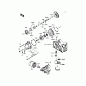 Схема узла: Масляный насос для Kawasaki ZX1000 Z1000SX ABS