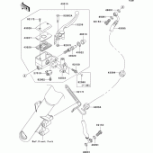Схема узла: Передний тормозной цилиндр для Kawasaki VN900 VN900 Classic