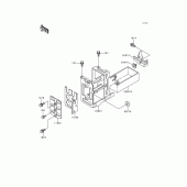 Схема вузла: Батарейний відсік для Kawasaki KZ1000 Police