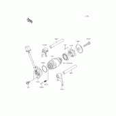 Схема вузла: Копірний вал\Вилки для Kawasaki BR125 Z125 Pro