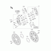 Схема узла: Передний тормоз для Kawasaki ZR1200 ZRX1200 DAEG