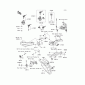 Схема вузла: Ignition switch/locks/reflectors для Kawasaki EX650 Ninja 650