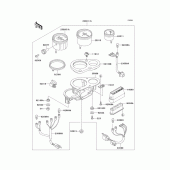 Схема вузла: Meter(s) для Kawasaki ZX750 Ninja ZX-7R