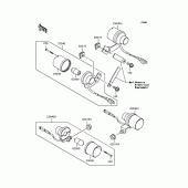 Схема узла: Поворотники для Kawasaki KL110 KSR