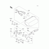 Схема узла: Задний фонарь (Стоп-сигнал) для Kawasaki ZX1100 Ninja ZX-11