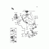Схема вузла: Паливний бак для Kawasaki EX300 Ninja 300 ABS