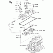 Схема узла: Клапанная крышка для Kawasaki ZX600 Ninja ZX-6R