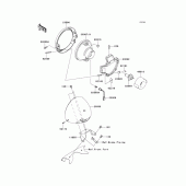 Схема узла: Headlight(s) для Kawasaki VN1700 VN1700 Classic ABS