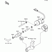 Схема вузла: Fuel pump для Kawasaki ZX1000 ZX-10