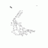 Схема узла: Рама для Kawasaki KZ1000 Police